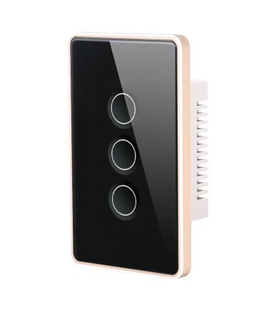 Concave Smart Touch Switch - Three Gang
