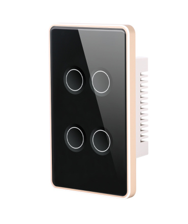 Concave Smart Touch Switch - Four Gang